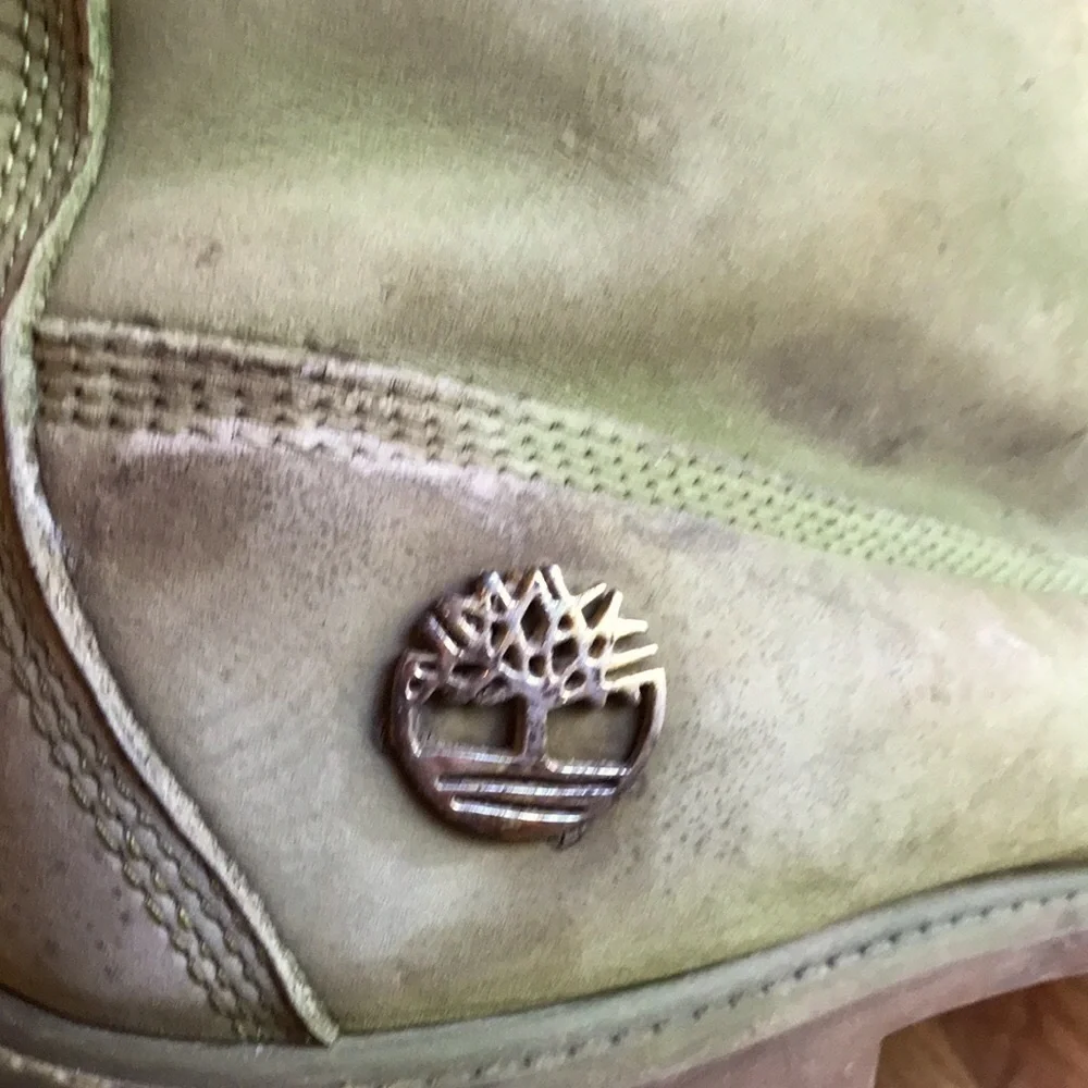 RARE Timberland MONEY GREEN 10 DJ Khaled LIMITED EDITION LACE Boots Leather VGUC